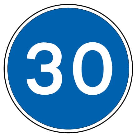 D8 - D8 - Minimum Hız Zorunluluğu.. km/sa (Minimum Hız Zorunluluğu.. km/sa) trafik işareti