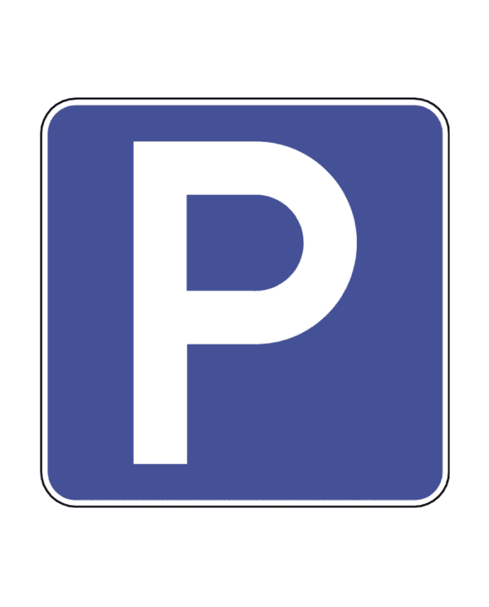 H1a - H1a - Yetkili Park Yeri (Yetkili Park Yeri) trafik işareti