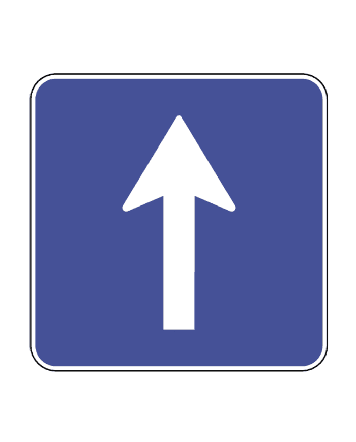 H31d - H31d - Yol Sayısı ve Yönü trafik işareti