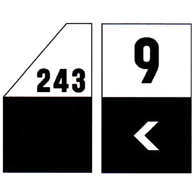 O1c - O1c - Hectometermarkering van de weg verkeersbord