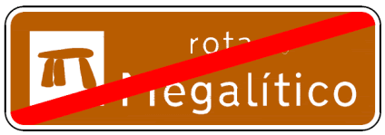 T5e - T5e - Devre veya Rota Sonu (Devre veya Rota Sonu) trafik işareti