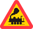 A36 - Warning for Railway Crossing without Barriers road sign