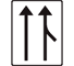 F19 - Junction with Acceleration Lane road sign