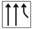 F20 - Junction with Separate Lane road sign