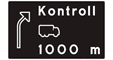 P7 - Advance Information: Control Ahead road sign