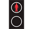 SIG6 - Red Acoustic Signal (Slow Pulse) road sign