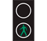 SIG7 - Green Acoustic Signal (Fast Pulse) road sign