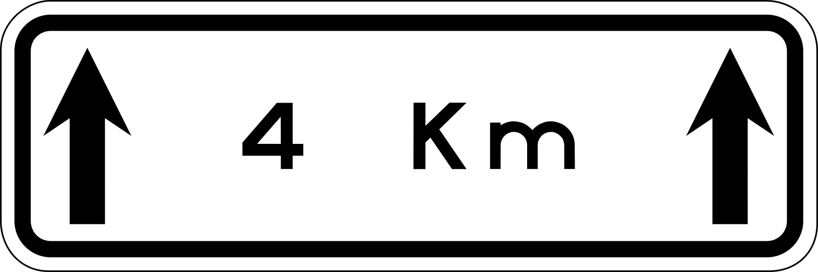 PL-1 - Mesafe trafik işareti