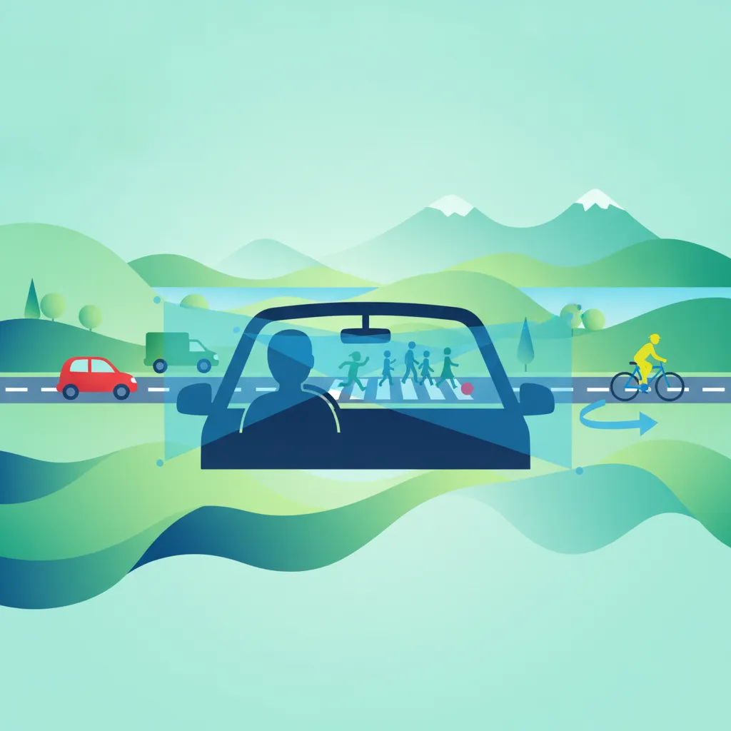 Illustration for the theory topic Defensive Driving
