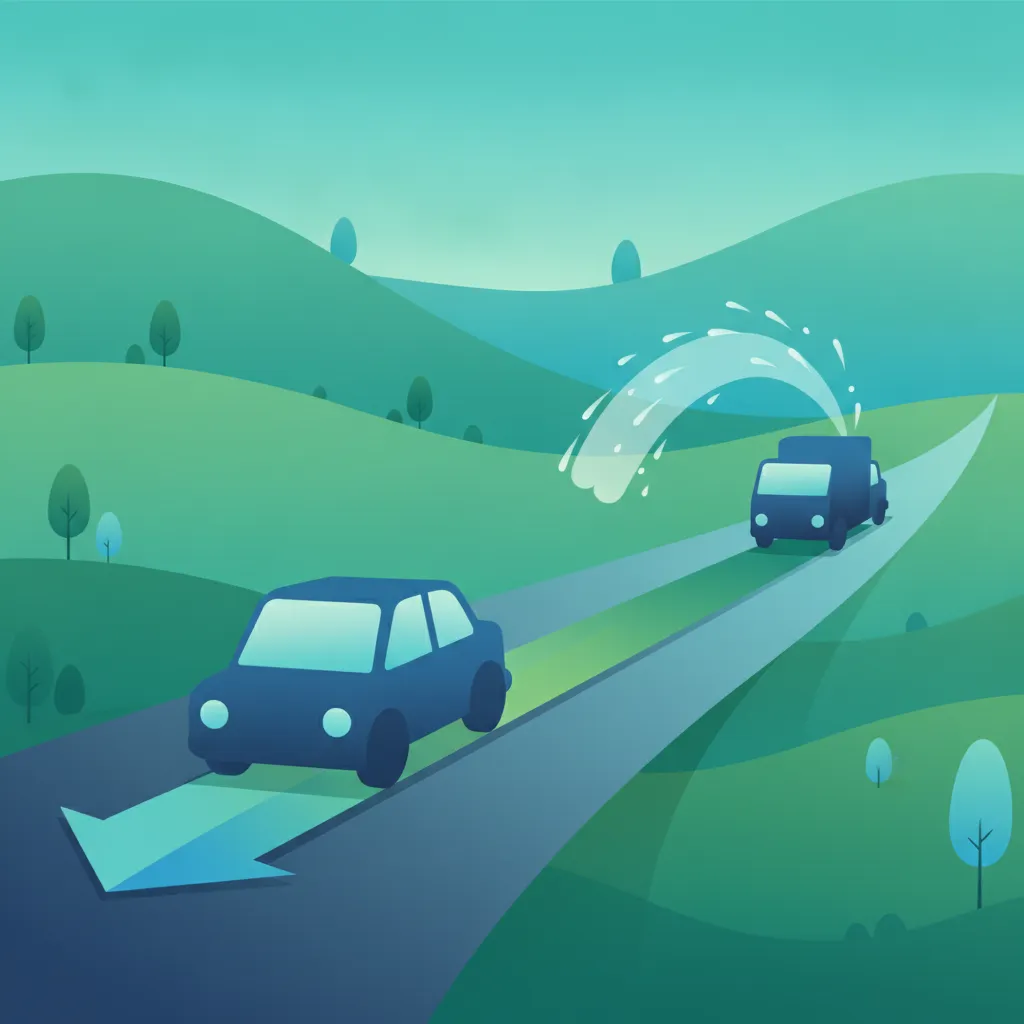 Illustration for the theory topic Driving in Rain