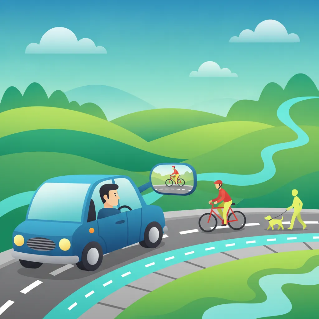 Illustration pour le sujet de théorie du permis Sécurité des usagers de la route pour les apprenants de Grande-Bretagne