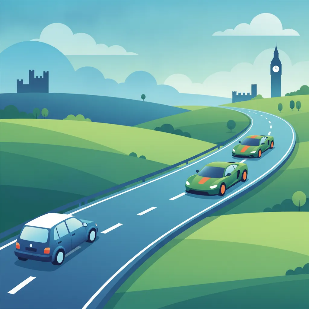 Illustration for the theory topic Lane Discipline Rules