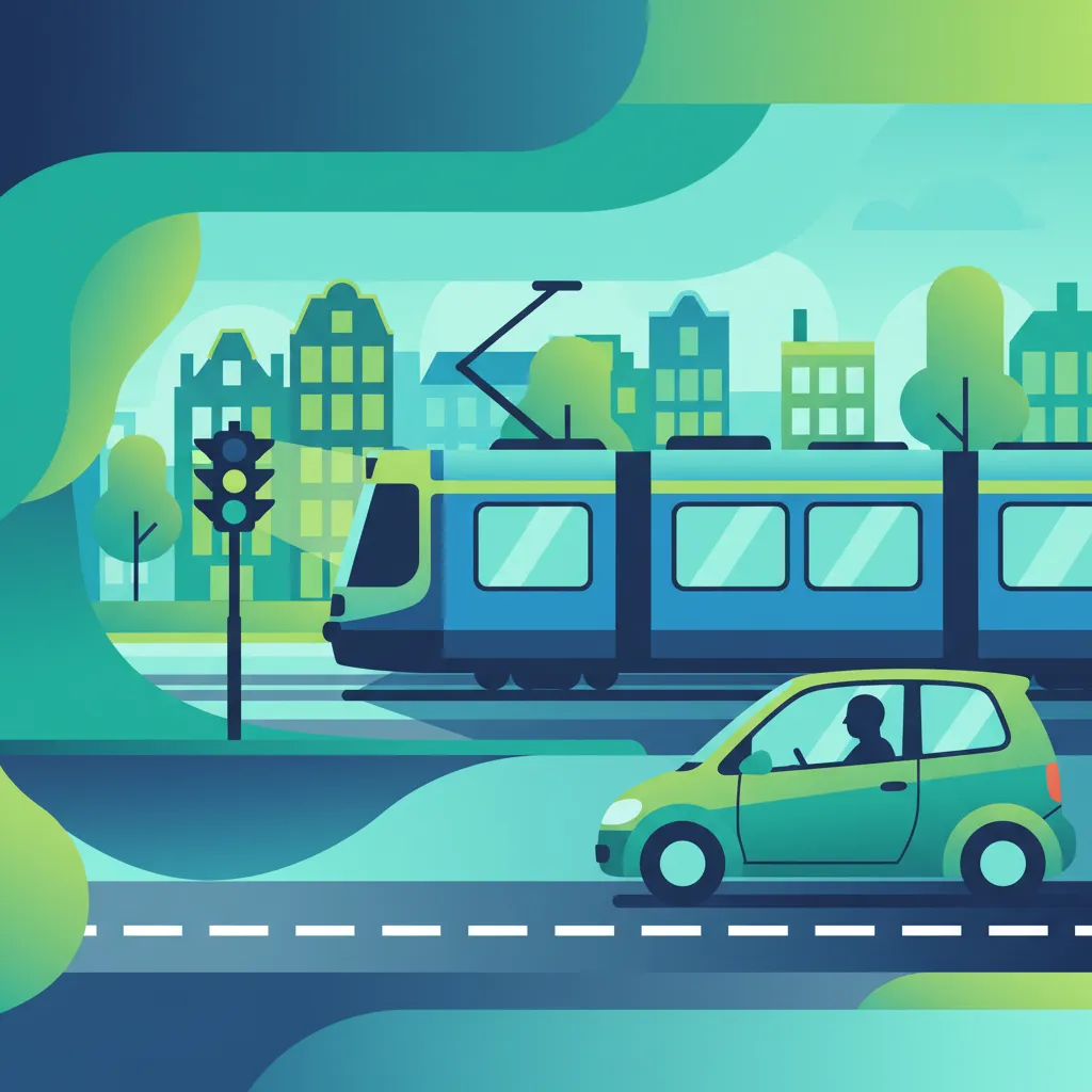 Illustration for the theory topic Tram Priority