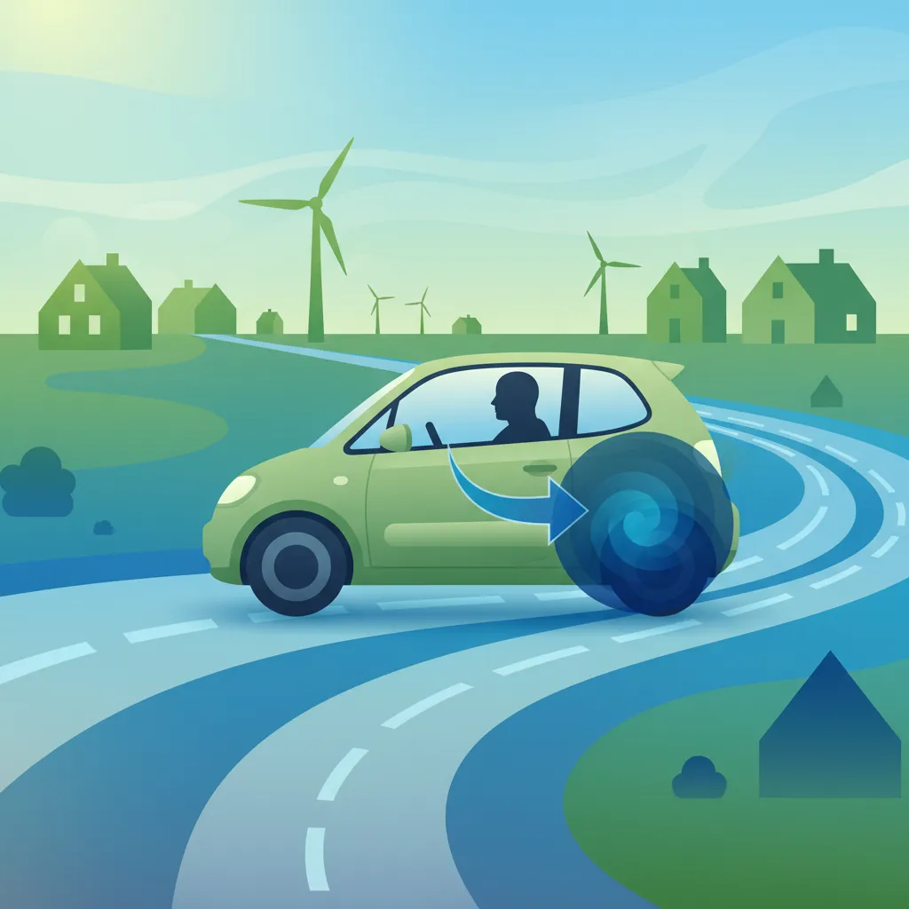 Illustration for the driving theory topic Lane Changing for learners in the Netherlands