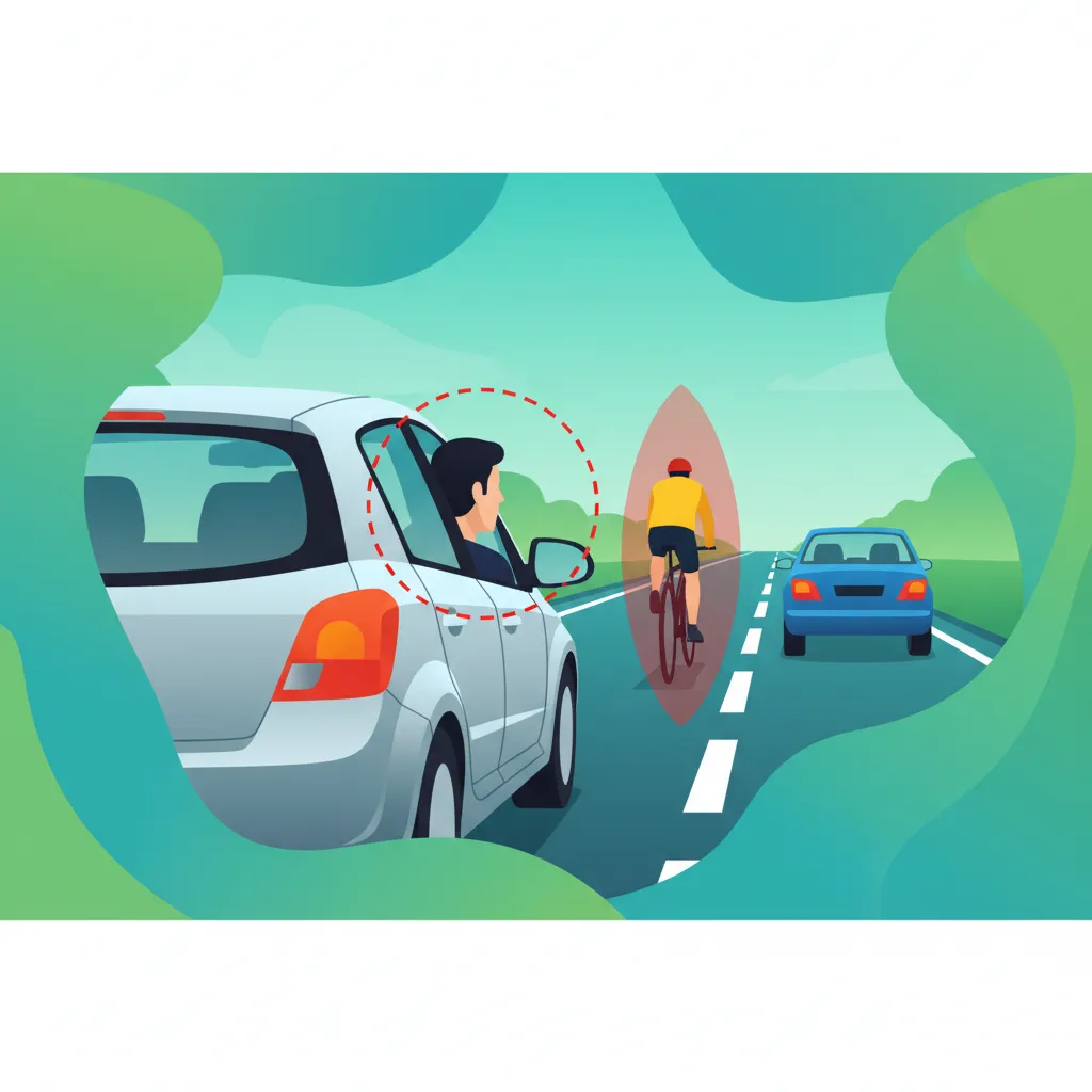 Illustration for the driving theory topic Lane Changing for learners in Poland