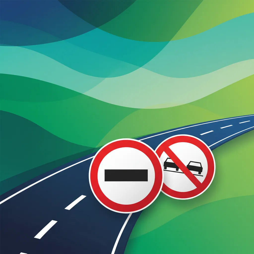 Illustration for the theory topic Prohibition Signs