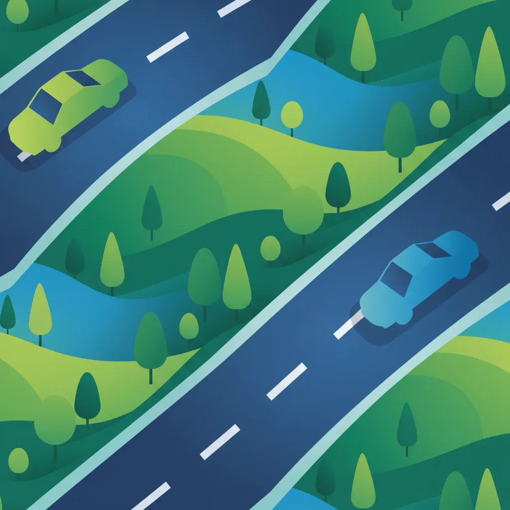 Illustration for the driving theory topic Lane Discipline Rules for learners in Poland