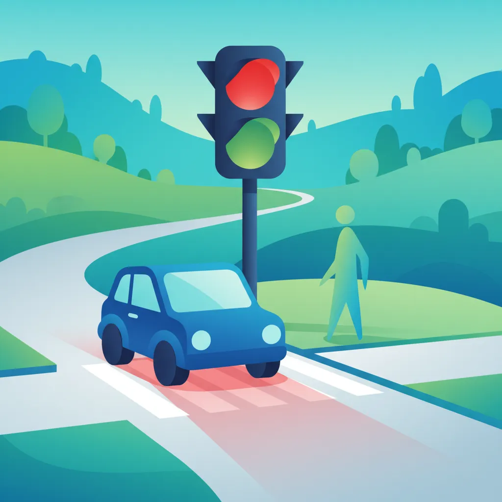 Illustration for the theory topic Traffic Lights & Signals