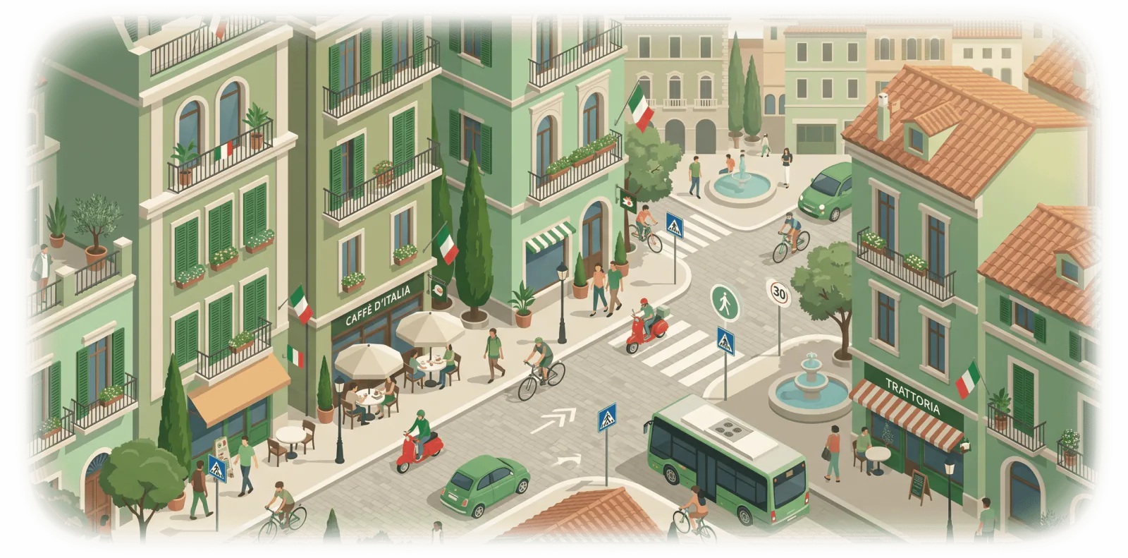Vorbereitung auf die italienische Fahrprüfungs-Theorieprüfung